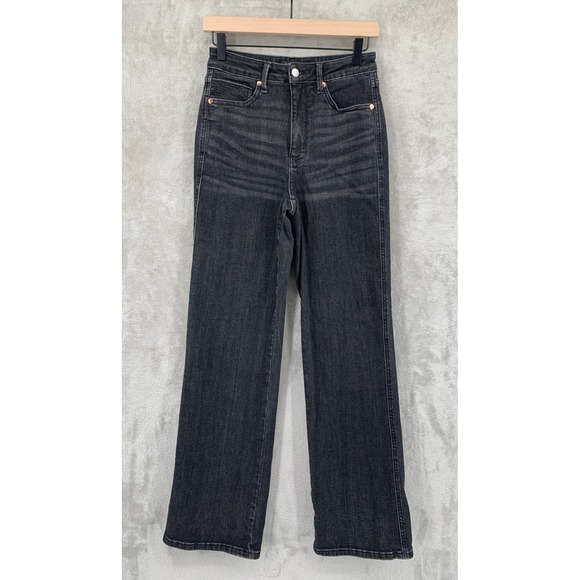 Judy Blue Denim - Judy Blue Jeans Womens 5/27 Black Straight Fit High Rise Denim Pants